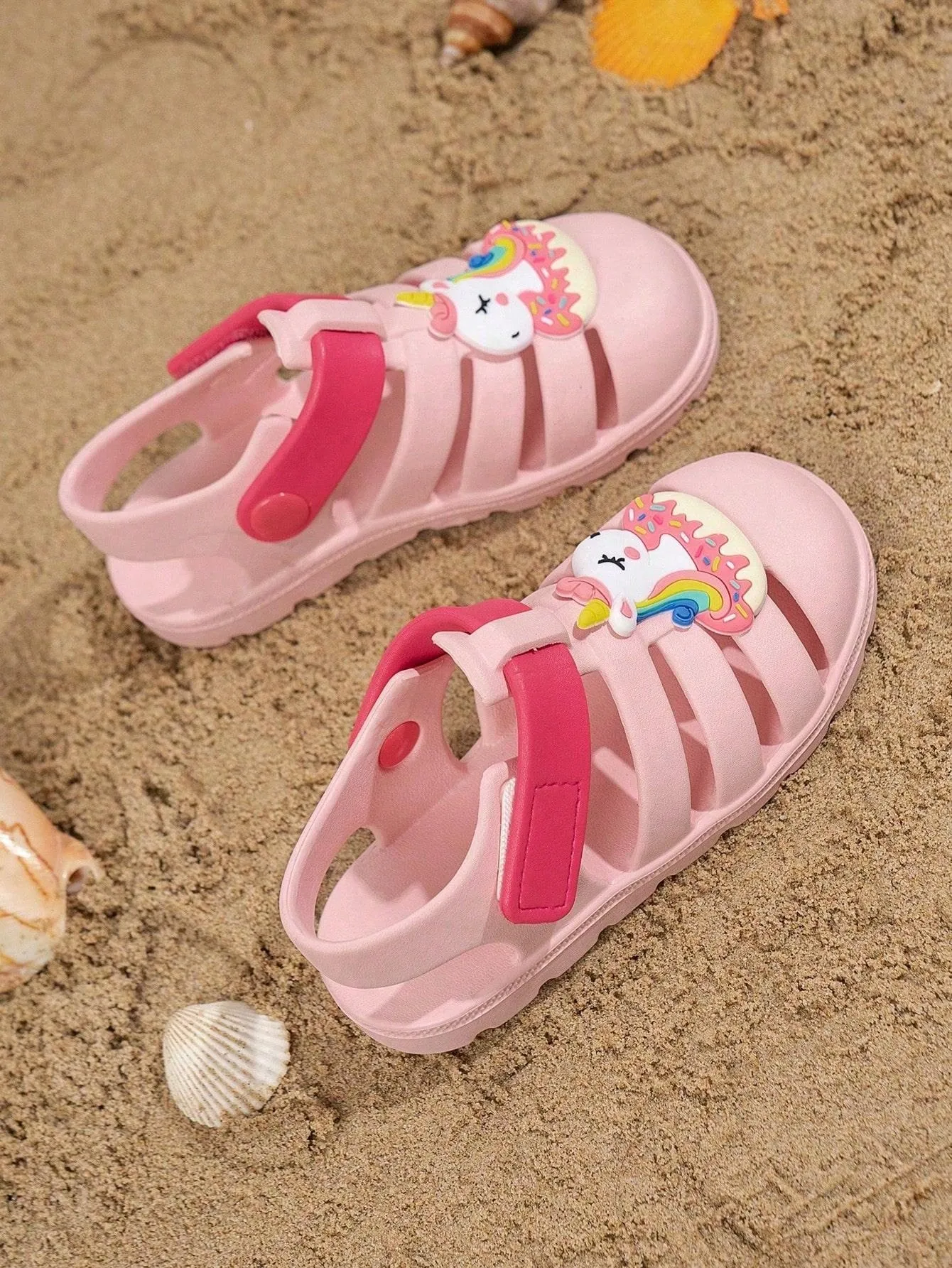 Children's Indoor/Outdoor/Aquatic Slip-Resistant, Wear-Resistant, Breathable, Soft, Comfortable, Lightweight, Adjustable Beach Water Shoes