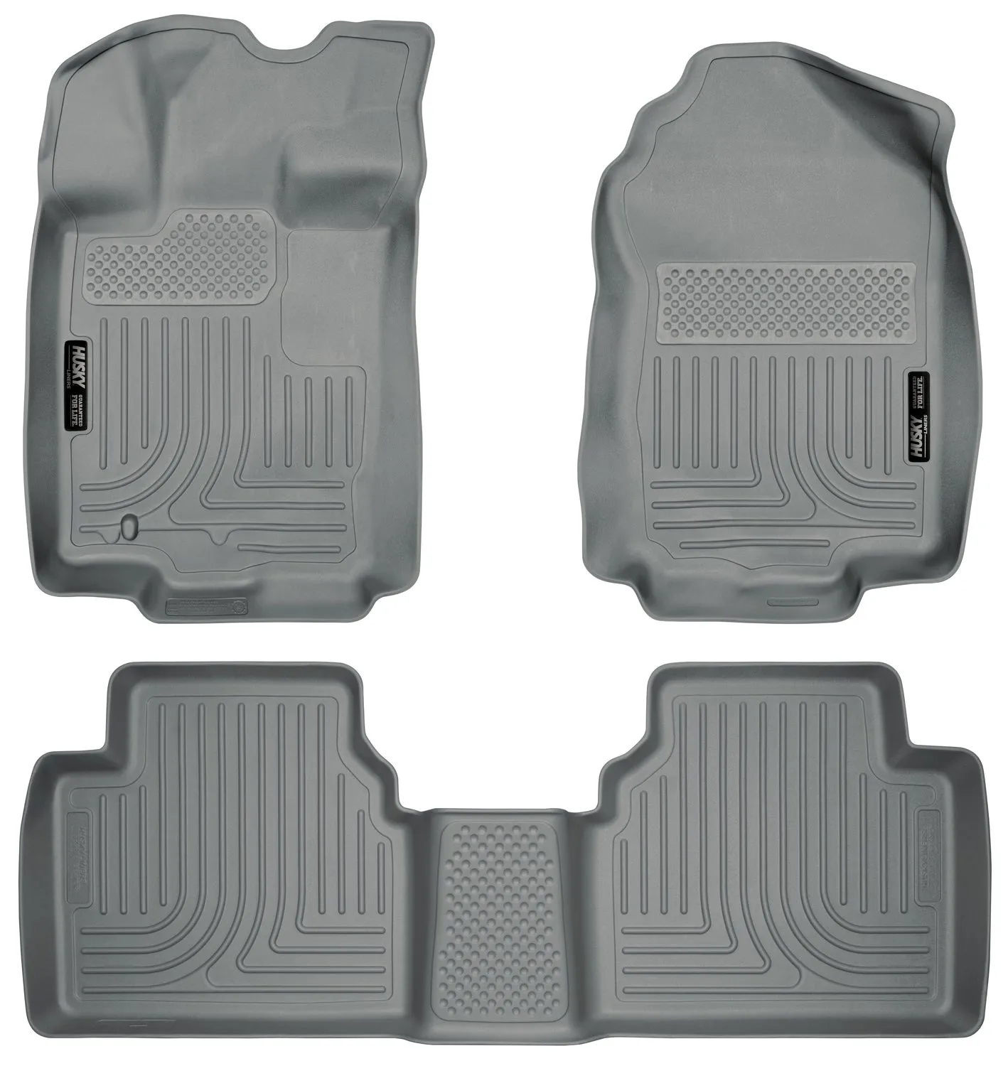 Ford Fusion / Lincoln MKZ, Zephyr / Mercury Milan Front & 2nd Seat Floor Liners - Grey