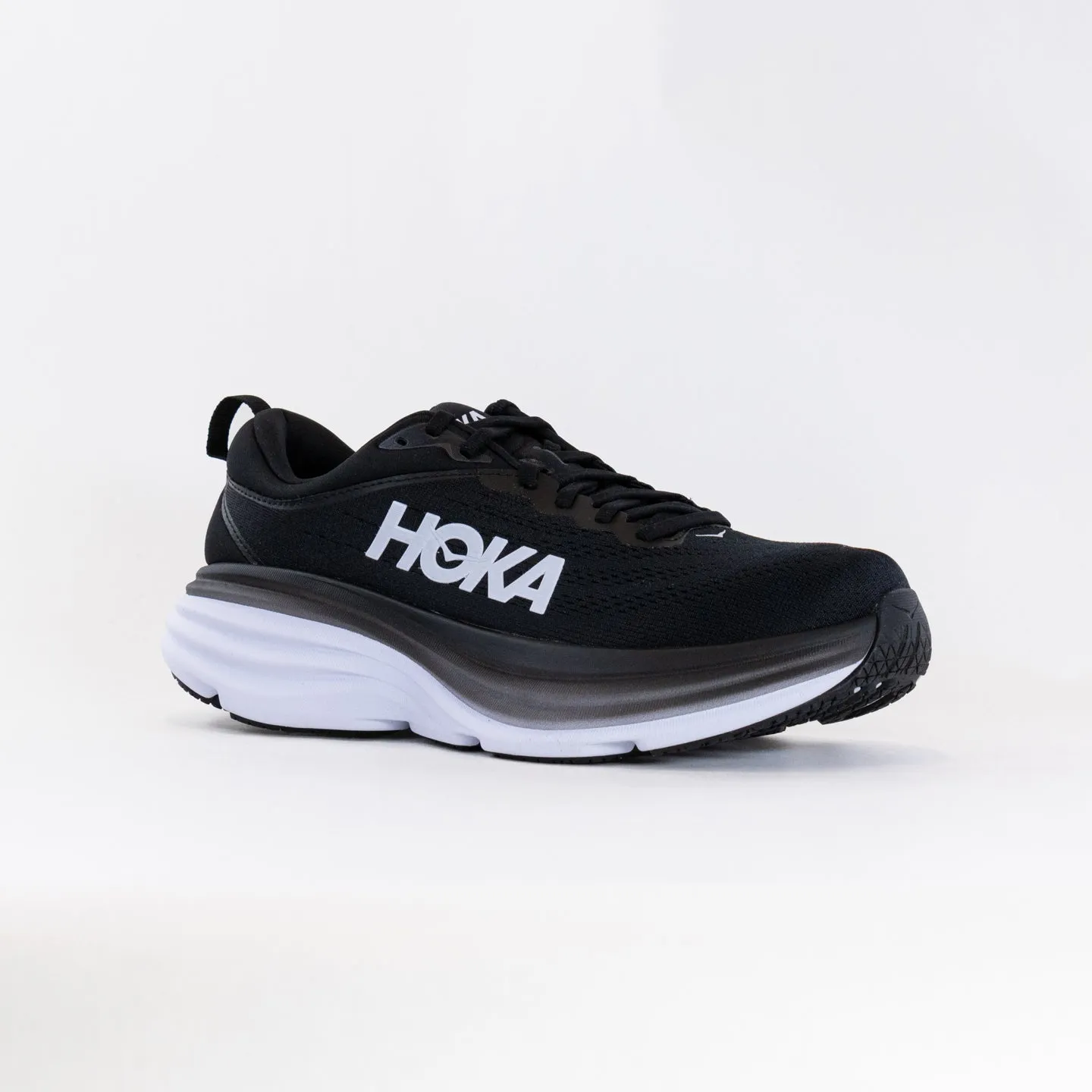 Hoka Bondi 8 (Men's) - Black/White